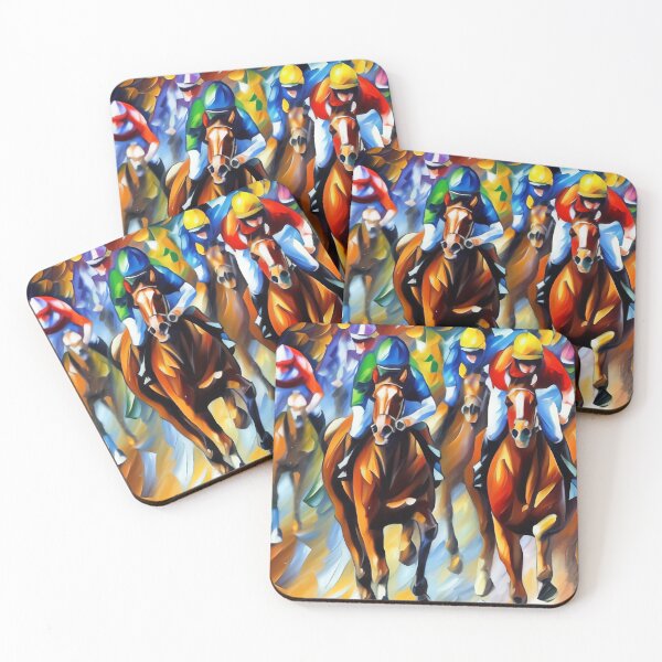 Item preview, The Horse Race. Brilliant Colors. designed and sold by No1Equestrian.