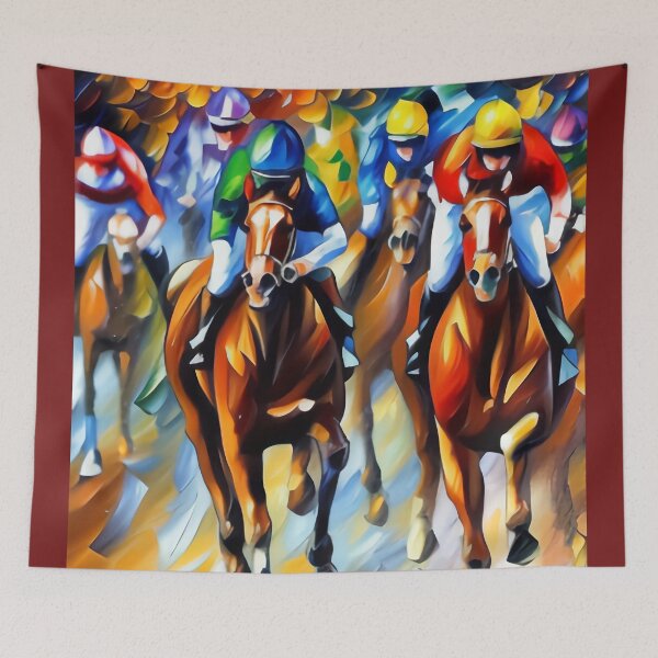 Item preview, The Horse Race. Brilliant Colors. designed and sold by No1Equestrian.