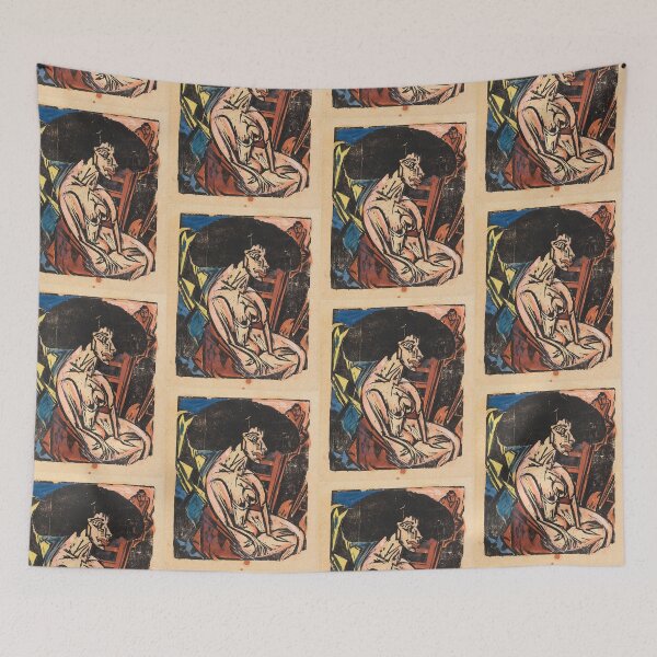 Aperçu de l'œuvre Ernst Ludwig Kirchner Les Geliebte créée et vendue par TeeARTHY.
