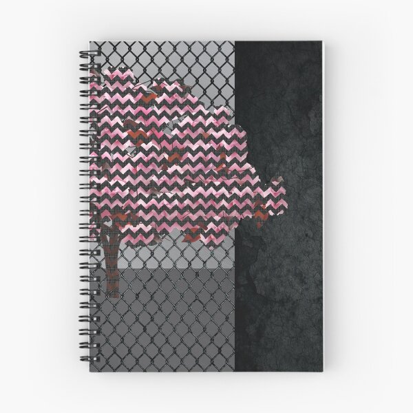 Item preview, Abstract Pink Blossom tree composition on rust designed and sold by k9printart.