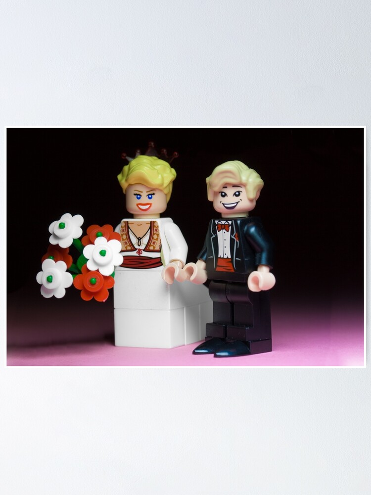 Lego Bride And Groom Poster By Sadoldbiker Redbubble