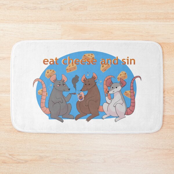 Item preview, Eat cheese and sin designed and sold by CEOofFrogs.