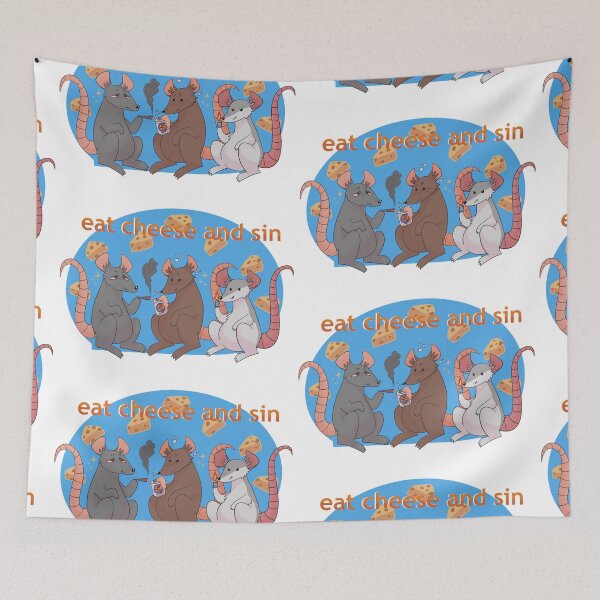 Item preview, Eat cheese and sin designed and sold by CEOofFrogs.