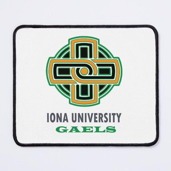Item preview, IONA COLLEGE UNIVERSITY CECTIC CROSS GREEN AND GOLD designed and sold by mdb-designs.