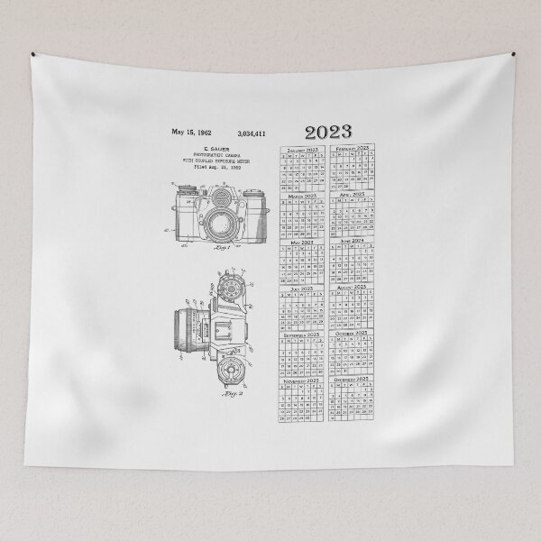Item preview, 2023 Vintage Camera Calendar - A unique and perfect gift for any photography enthusiast designed and sold by ToucanKrafts.