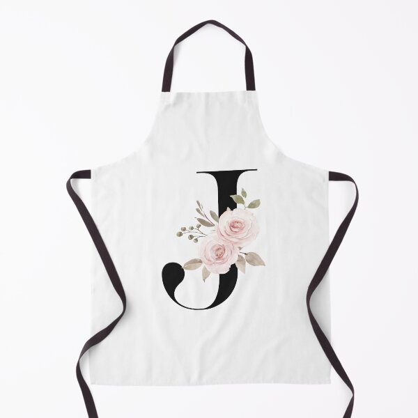 Item preview, Watercolor letter J with pink flowers designed and sold by ORIGENcreate.