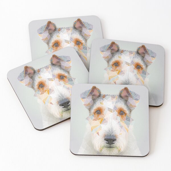 Item preview, A Fractal Design of A Wire Fox Terrier designed and sold by Daniel Leighton.