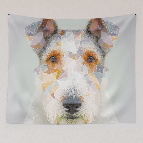 Item preview, A Fractal Design of A Wire Fox Terrier designed and sold by Daniel Leighton.