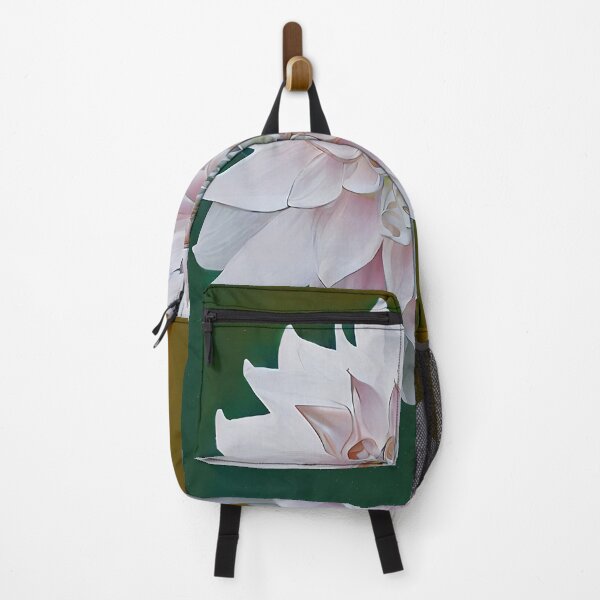 Item preview, Pink dahlia flower on green and orange designed and sold by EasyElegance.