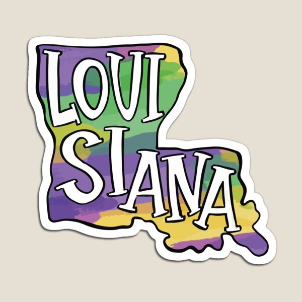 Item preview,   Louisiana Mardi Gras Green Purple designed and sold by The medgift.