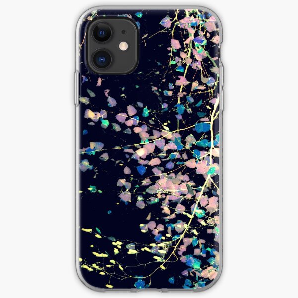 Nature Pattern # 4 - Birch (Blue) iPhone Soft Case