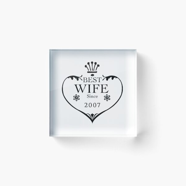 Item preview, Best Wife Since 2007 10th wedding anniversary gifts  designed and sold by Seas Wanda.