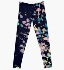Nature Pattern # 4 - Birch (Blue) Leggings