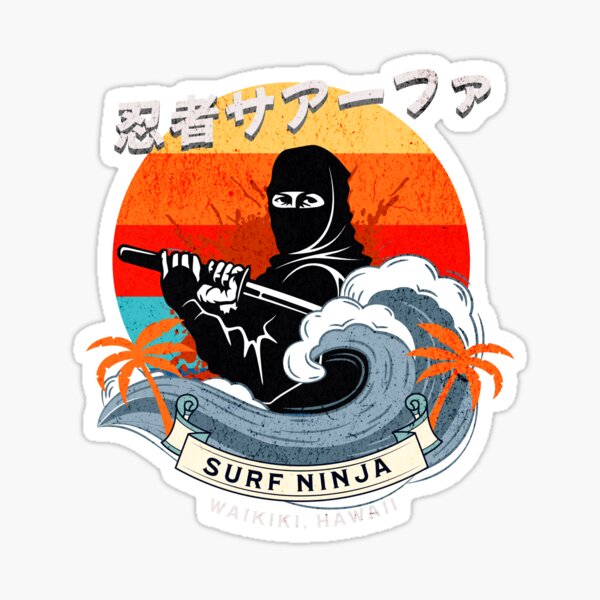 Item preview, Surf Ninja of Waikiki, Hawaii designed and sold by AlohaKingdom.