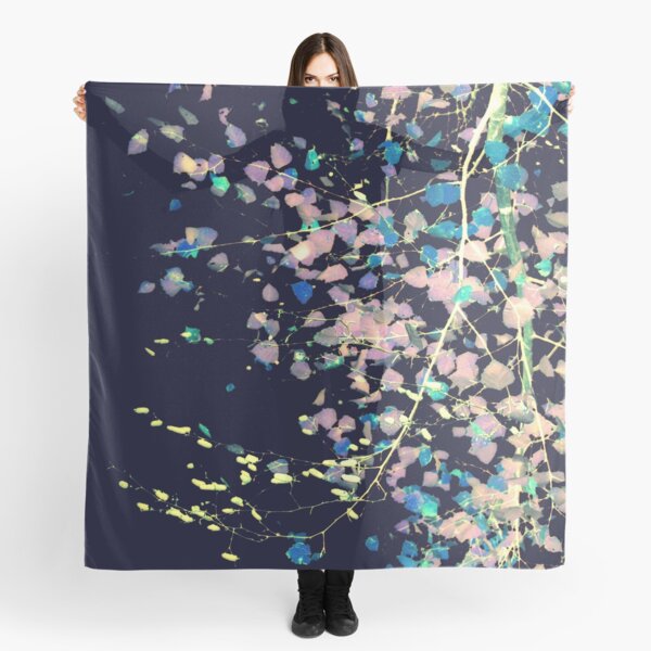 Nature Pattern # 4 - Birch (Blue) Scarf