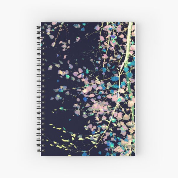Nature Pattern # 4 - Birch (Blue) Spiral Notebook