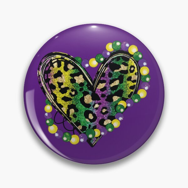 Item preview,  Mardi Gras Green Purple Heart designed and sold by The medgift.