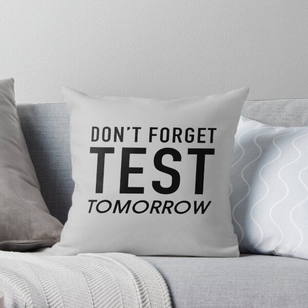 Item preview, Don't Forget Test Tomorrow  designed and sold by careers.