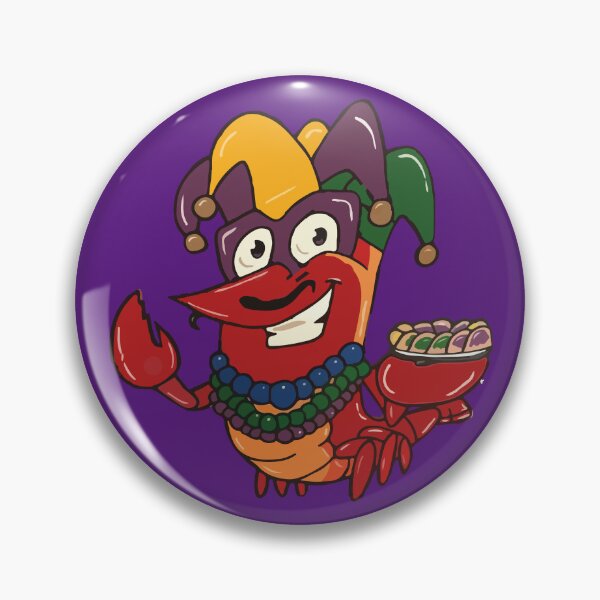 Item preview, Crawfish Mardi Gras Green Purple  designed and sold by The medgift.