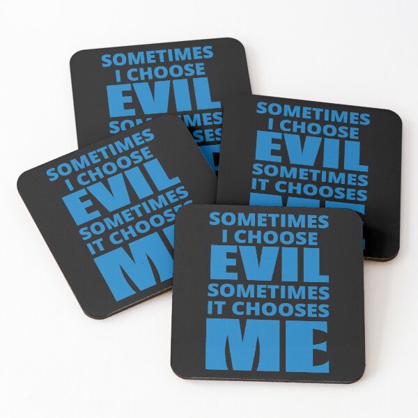 Item preview, Sometimes I Choose Evil in blue designed and sold by BrimstoneAxe.