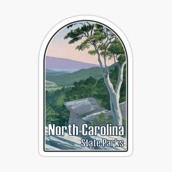 "North Carolina State Parks Illustration" Sticker for Sale by dzzt