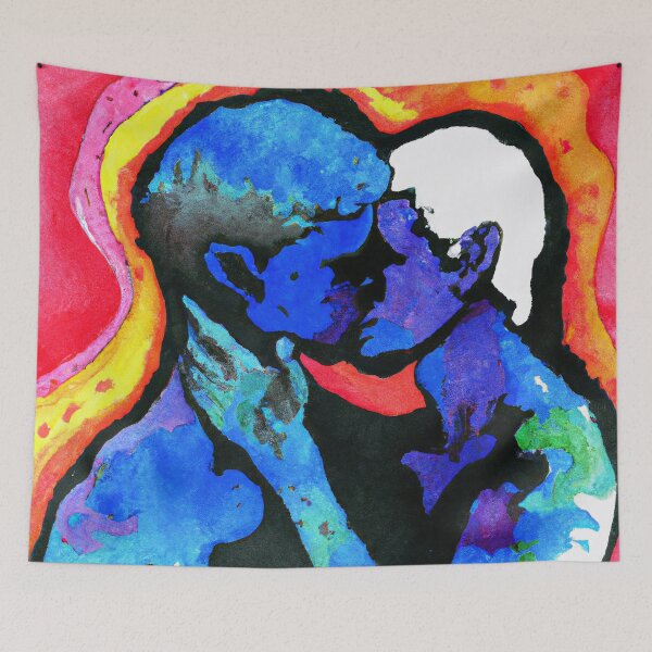 Item preview, The Kiss - Blue designed and sold by InkworksCA.