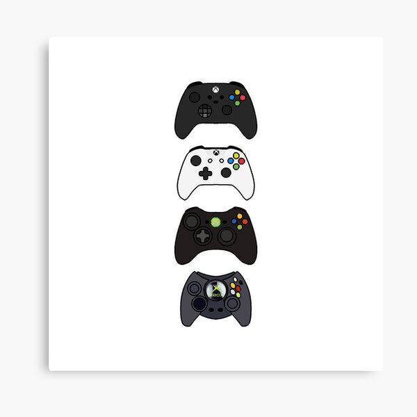 Wall Art Print, Xbox Controller, Black and White
