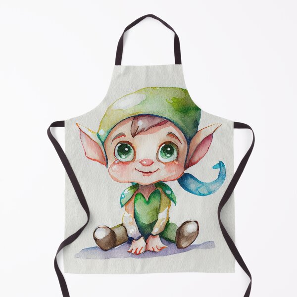 Item preview, Watercolor Christmas Elf designed and sold by DesArtStudio.