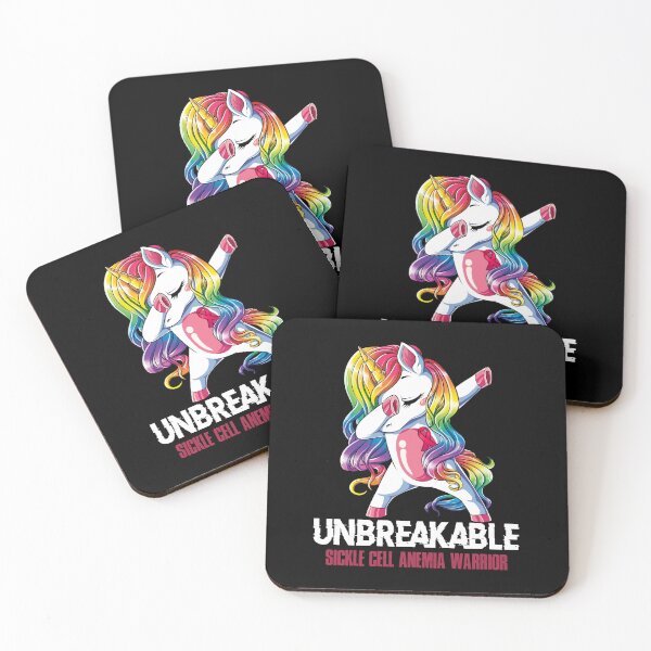 Item preview, Sickle Cell Anemia Awareness - Unicorn Sickle Cell Anemia Warrior Ribbon UNBREAKABLE designed and sold by Fernandezf.