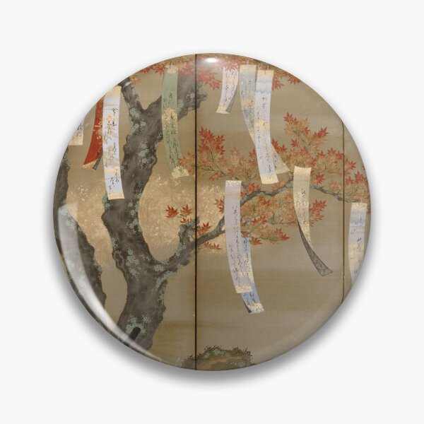 Item preview, Autumn Maples with Poem Slips Japanese Work of Tosa Mitsuoki designed and sold by Titi-Titi.