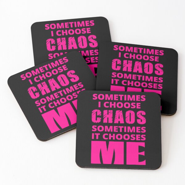 Item preview, Sometimes I Choose Chaos in pink designed and sold by BrimstoneAxe.