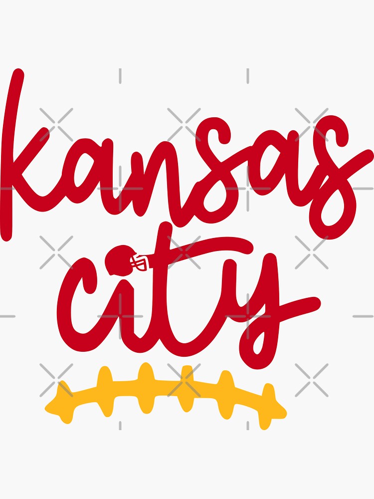 "Kansas City Football" Sticker for Sale by WillcoPress Redbubble