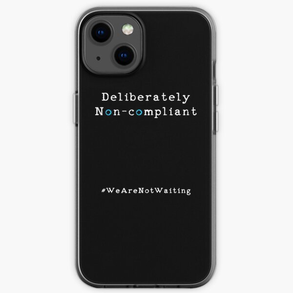 Deliberately non-compliant - black phone iPhone Soft Case