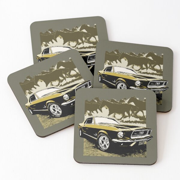 Item preview, Gold 68 Mustang with Horses designed and sold by Glenn Mueller.