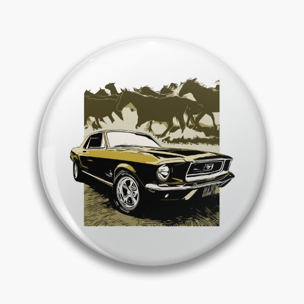 Item preview, Gold 68 Mustang with Horses designed and sold by Glenn Mueller.