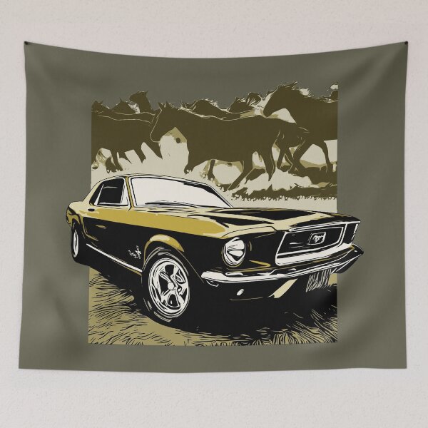Item preview, Gold 68 Mustang with Horses designed and sold by Glenn Mueller.