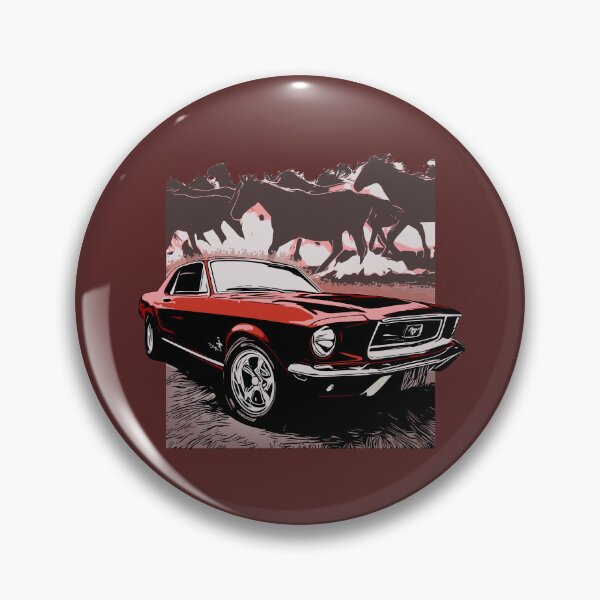 Item preview, Red 68 Mustang with Horses designed and sold by Glenn Mueller.