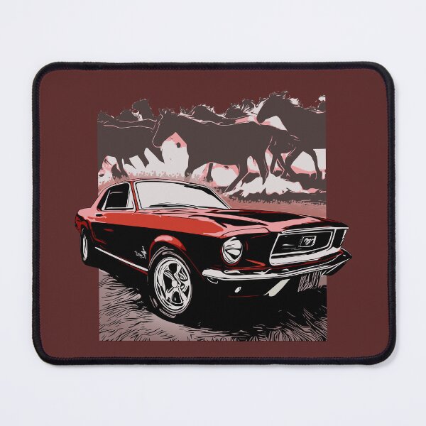 Item preview, Red 68 Mustang with Horses designed and sold by Glenn Mueller.