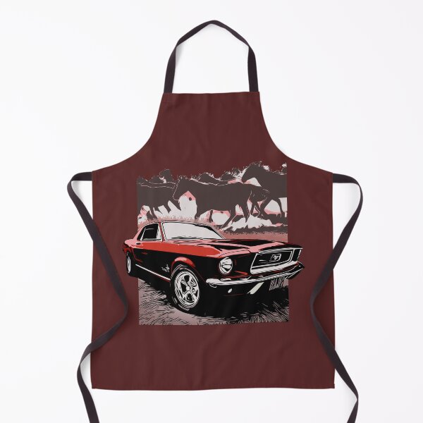 Item preview, Red 68 Mustang with Horses designed and sold by Glenn Mueller.