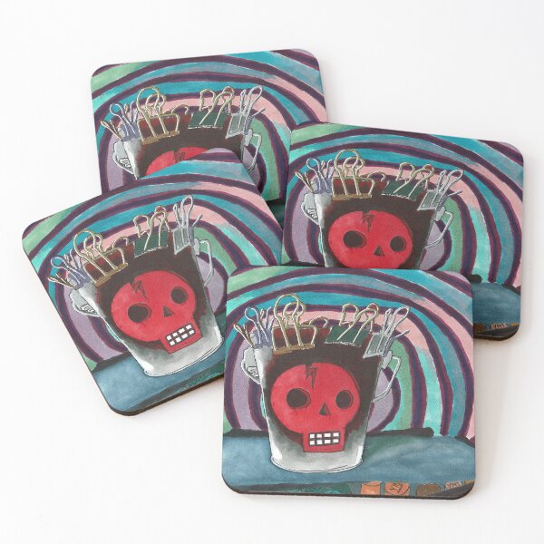 Item preview, Psychadelic Skull Cup designed and sold by NowayArtemus.