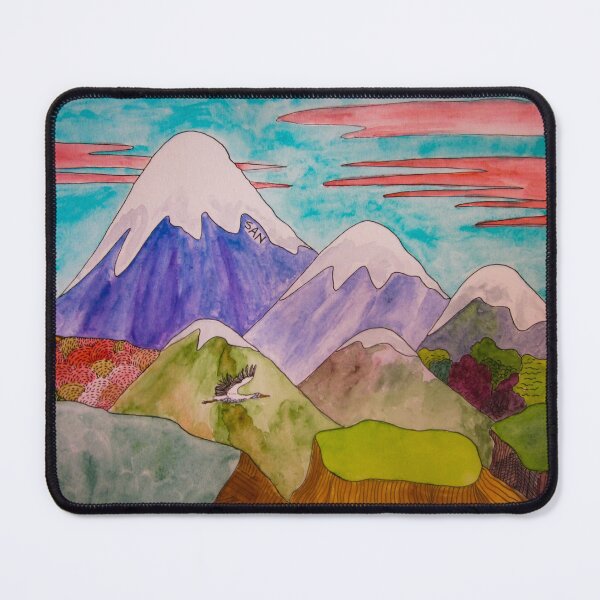 Item preview, Japanese Inspired Landscape Watercolor designed and sold by TurnipWilson.