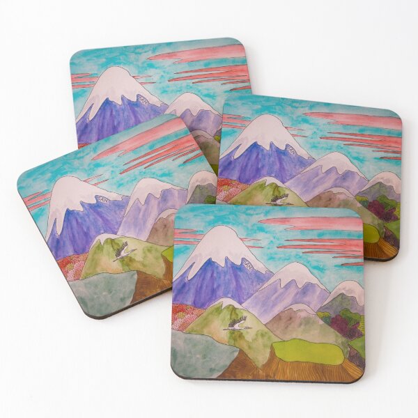 Item preview, Japanese Inspired Landscape Watercolor designed and sold by TurnipWilson.