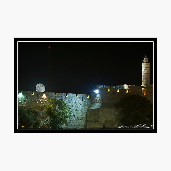Item preview, The moon over the walls designed and sold by Ronen Abraham.