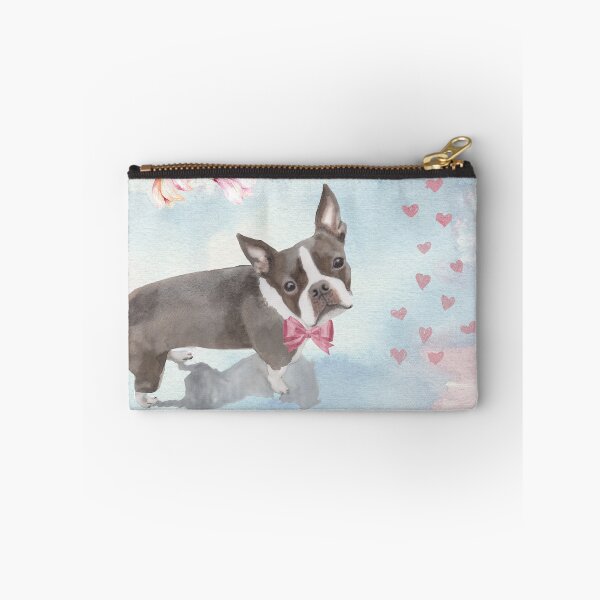 Item preview, Boston Terrier & Dunnock Watercolour designed and sold by zuluspice.