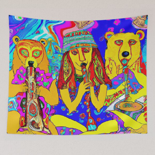 Item preview, Unusual Friends - Psychedelic designed and sold by InkworksCA.