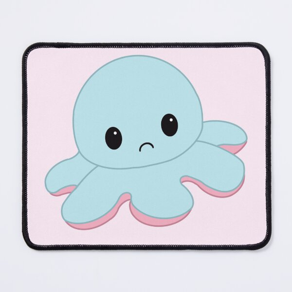 Item preview, Sad Blue Moody Reversible Octopus designed and sold by ShopBabyFace.