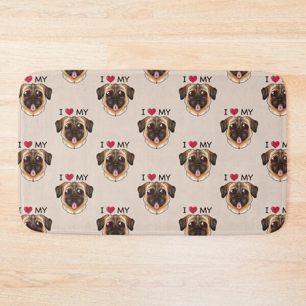 Item preview, I Love My Pug designed and sold by BMAB2003.
