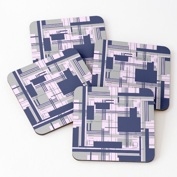 Item preview, Navy Pink and Grey Line Geometric 3 designed and sold by Sharon Schwalbe.