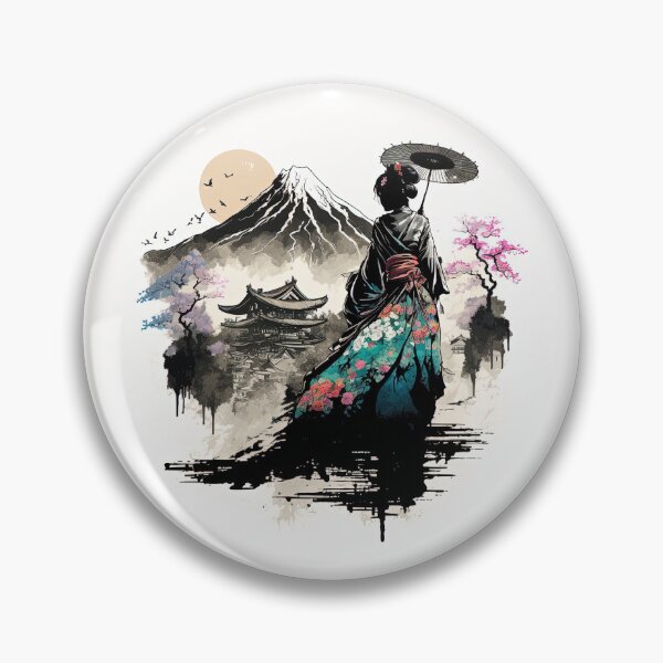 Artikelvorschau, Geisha's Journey Through Nature, Japan entworfen und verkauft von BellasArtStudio.
