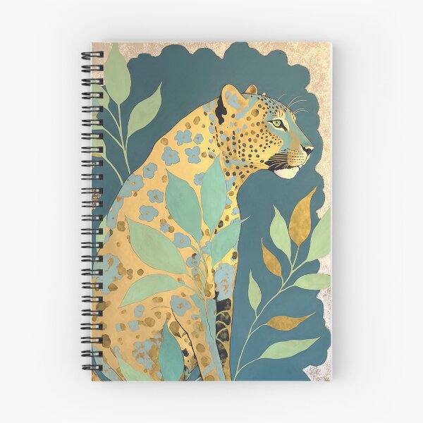 Item preview, Whimsical Boho Botanical Jaguar designed and sold by nicolelilyart.